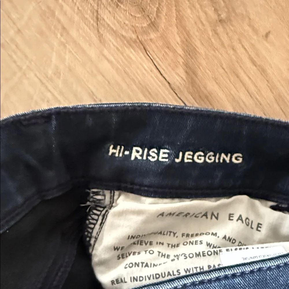 American Eagle Outfitters Dark Indigo High-Rise Skinny Jeans